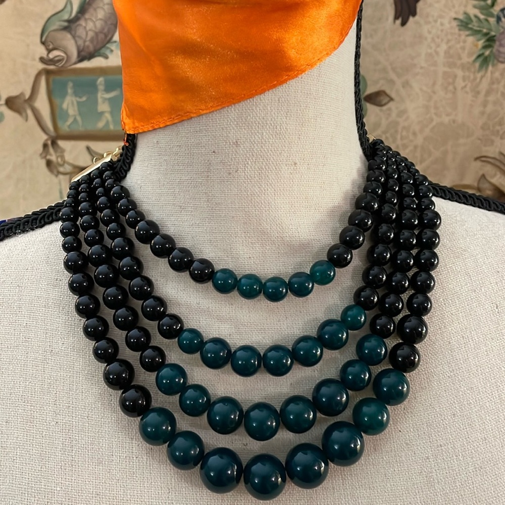 Liz Claiborne multi layered bead necklace